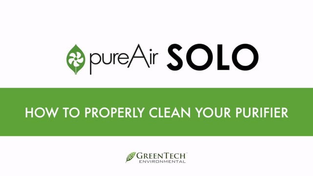 Cleaning video for pureAir SOLO 