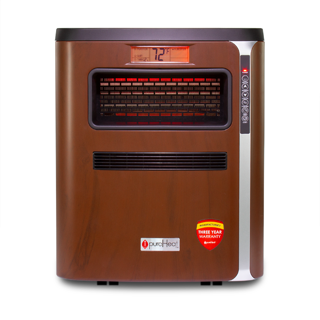 pureHeat 3-in-1  heater, air purifier, and humidifier in heat mode