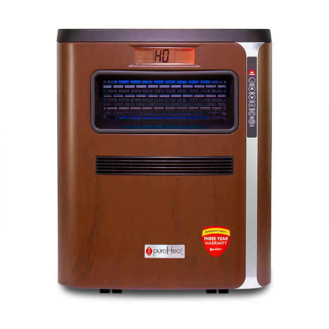 pureHeat 3-in-1 heater, air purifier, and humidifier front view